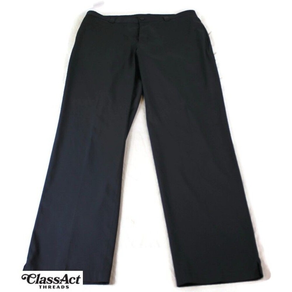 Slazenger Golf Pants Mens Gray Flat Front Straight Leg Stretch 36 X 34
